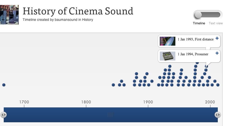 History of Cinema Sound